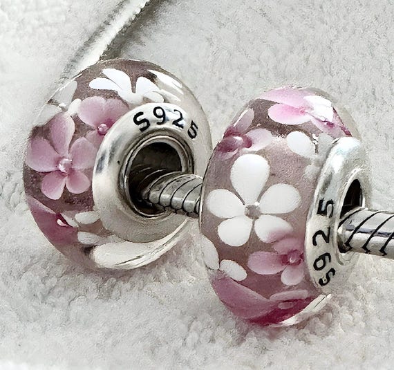 Le Charm pendentif Pandora moments , fleur de cerisier, en argent 925/1000, 790667C01