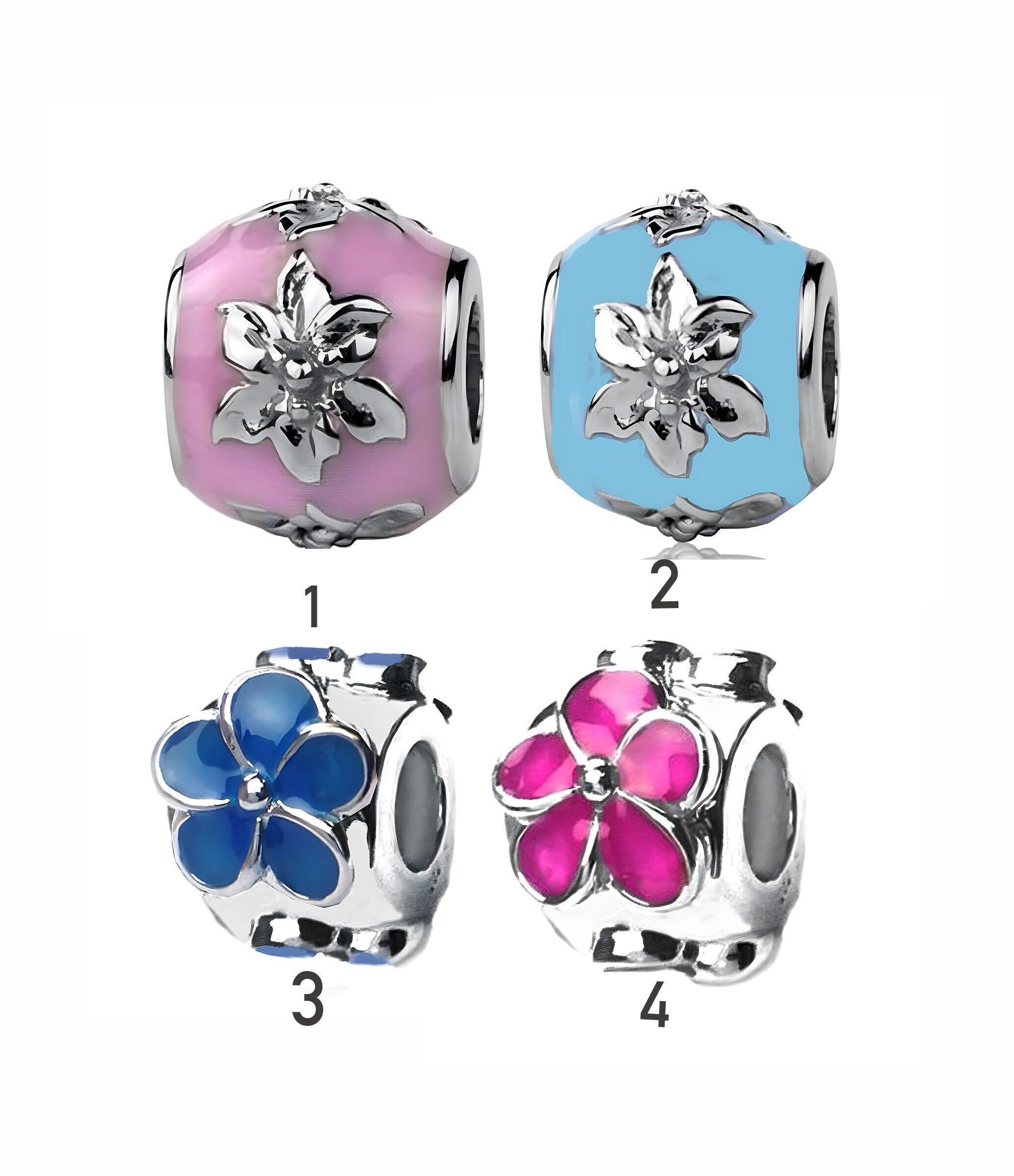 Pandora flower charms uk best sale
