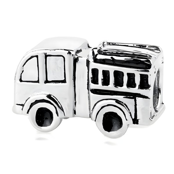 Charm for Pandora Sterling Silver Fire Truck Charm