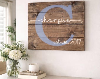 Last Name Sign|Rustic Last Name Sign|Planked Last Name Sign|Last Name Initial Sign|Last Name Est Sign|Personalized Wedding Gift|Rustic Sign