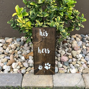 His Hers Paw Prints|Leash Hanger|Key Hanger|His Hers Leash Hanger|His Hers Gift|His Hers Vertical Hanger|His Hers Hooks|Key Hook|Wedding