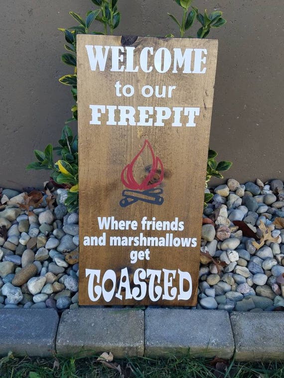 Firepit Sign Fall Sign Funny Fall Sign Patio Sign Funny Fall Etsy