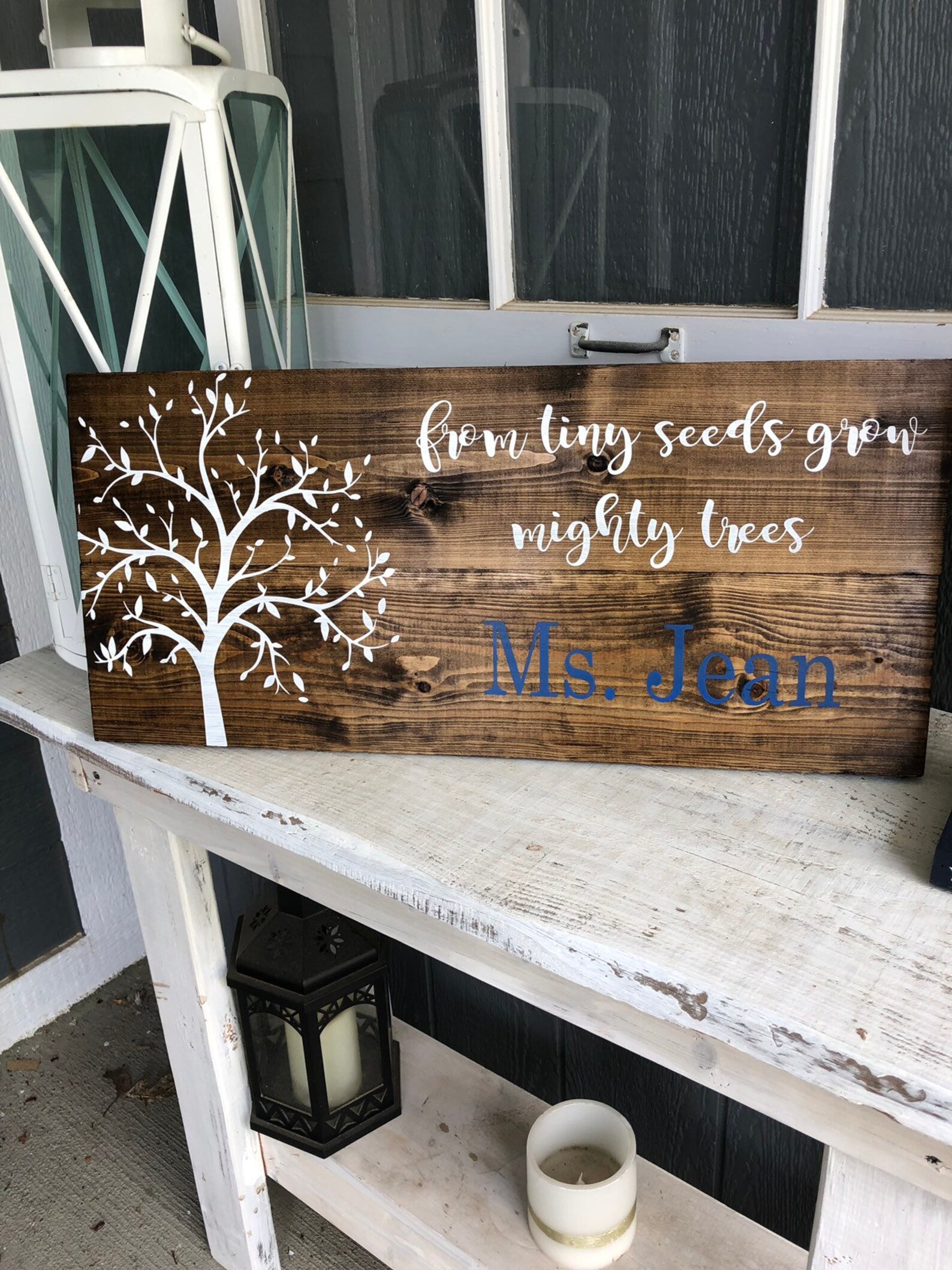 From Tiny Seeds Grow Mighty Trees|teacher Gift|personalized Teacher ...