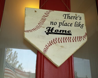 Home Plate Door Sign|Personalized Baseball Coach Gift|Home Plate Sign|Outdoor Home Plate Sign|Baseball Fan Gift|Baseball Porch Sign