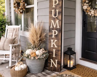 Hello Fall Wooden Porch Sign: Autumn Home Decor - Etsy