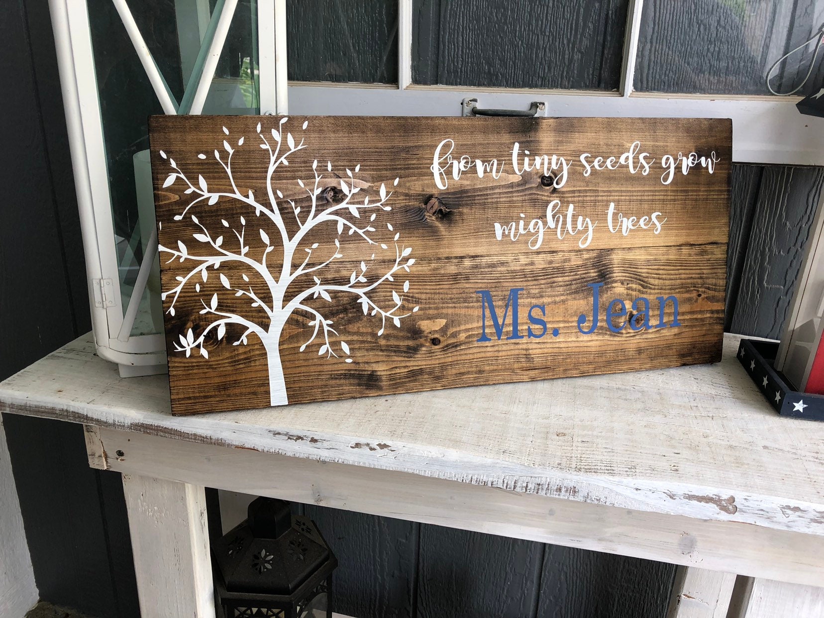 From Tiny Seeds Grow Mighty Trees|teacher Gift|personalized Teacher ...