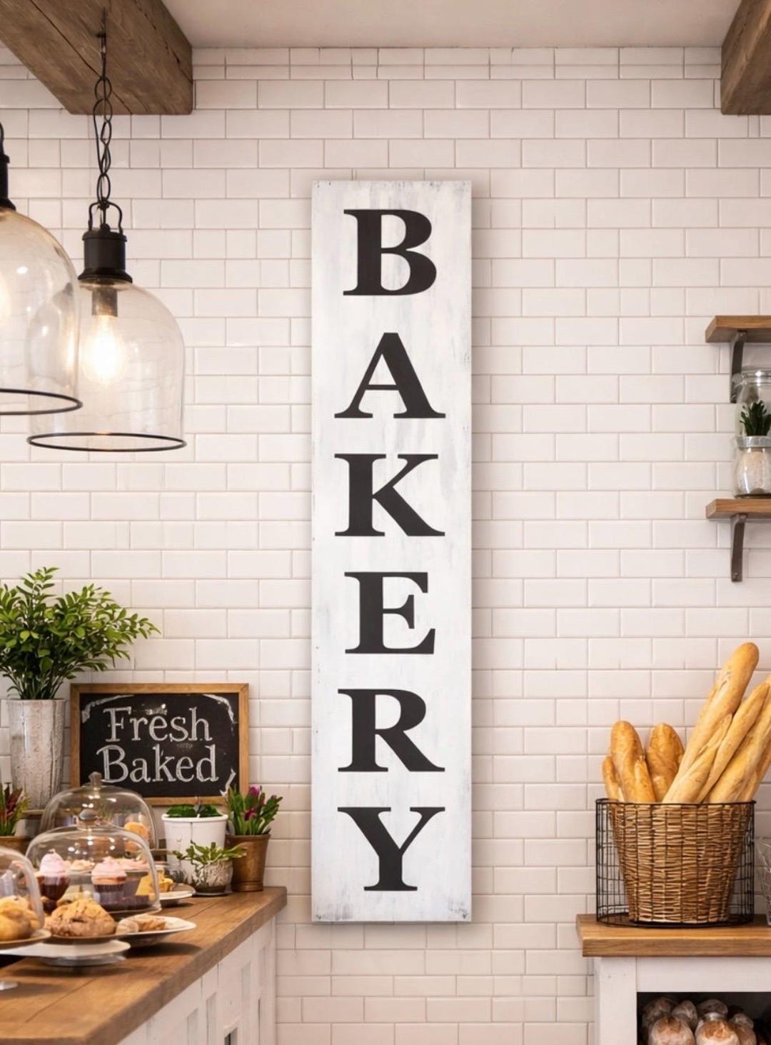Bakery Sign|vertical Bakery Sign|large Bakery Sign|bakery Farmhouse ...