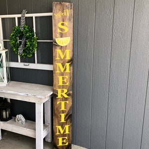 Summertime Sign Sweet Summertime Sign|summertime Porch Sign|lemon Summer Sign|summer ...