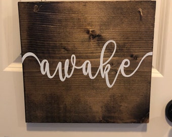 Awake Asleep Sign|Asleep Sign|Sleeping Sign|Reversible Awake Asleep sign|Awake Sign|Asleep Awake Sign|Baby Sleeping|Sleeping Baby