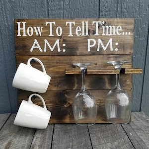 How to tell time|How to tell time Coffee/Wine Rack/How To Tell TIme Coffee/Beer Rack| How to Tell TIme Wine CLock|Funny Wine/Coffee Rack