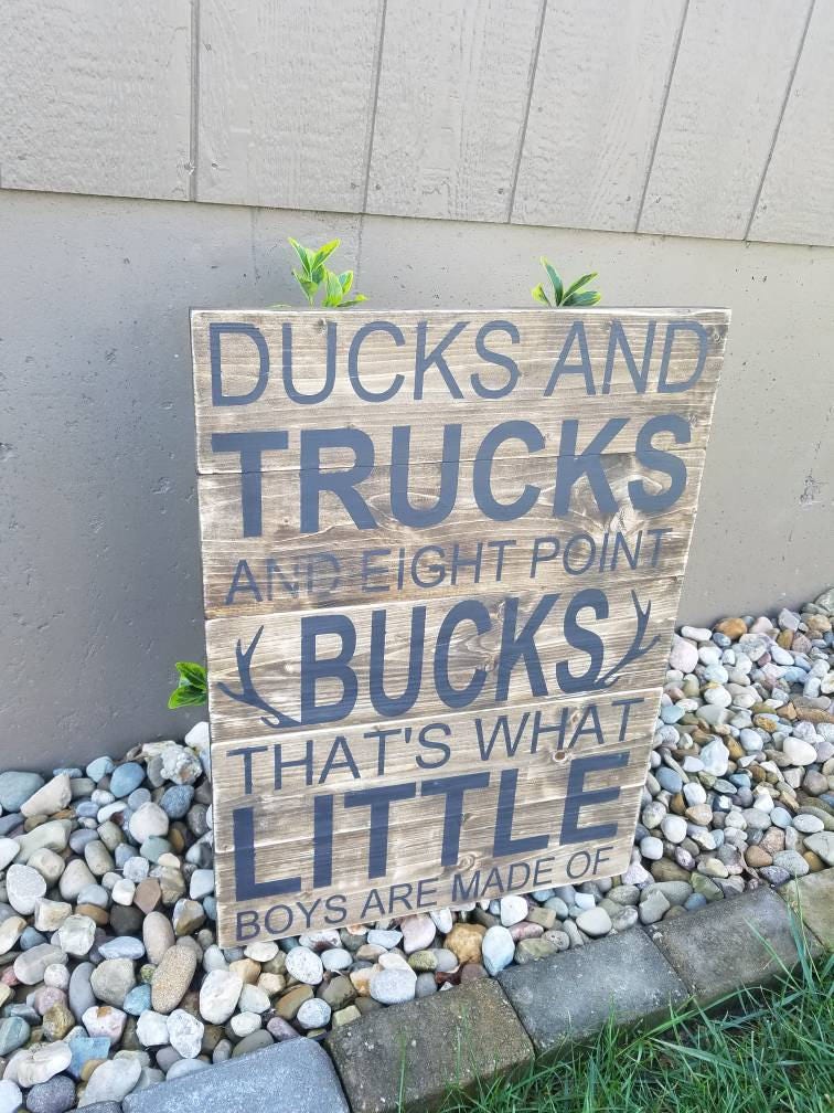 Ducks and Trucks and Eight Point Bucks Thats What Little Boys Etsy