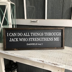 Funny Alcohol Sign|Jack Daniels Sign|Whiskey Sign|Funny Bar Decor|Man Cave Decor|Man Bar Decor|All Things Through Jack|Funny Fathers Day