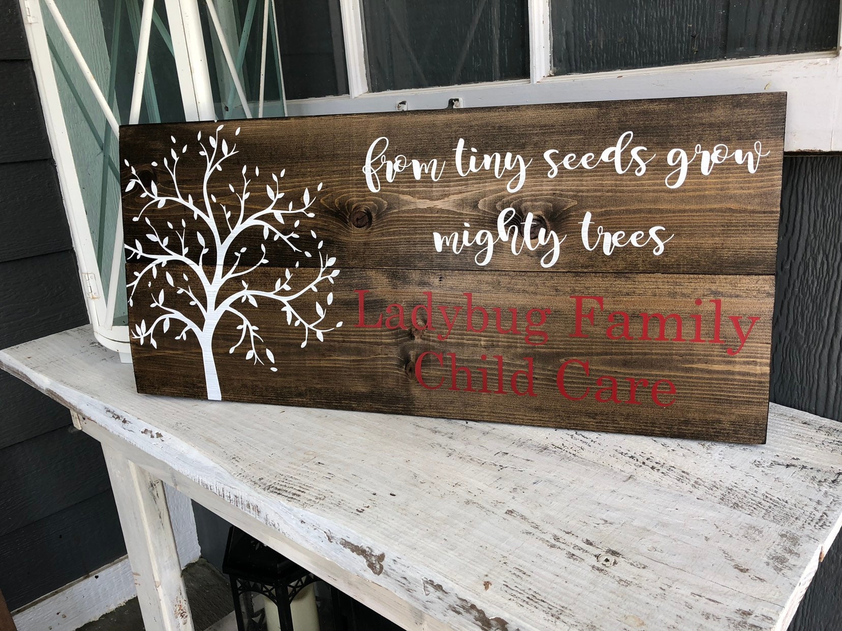 From Tiny Seeds Grow Mighty Trees|teacher Gift|personalized Teacher ...