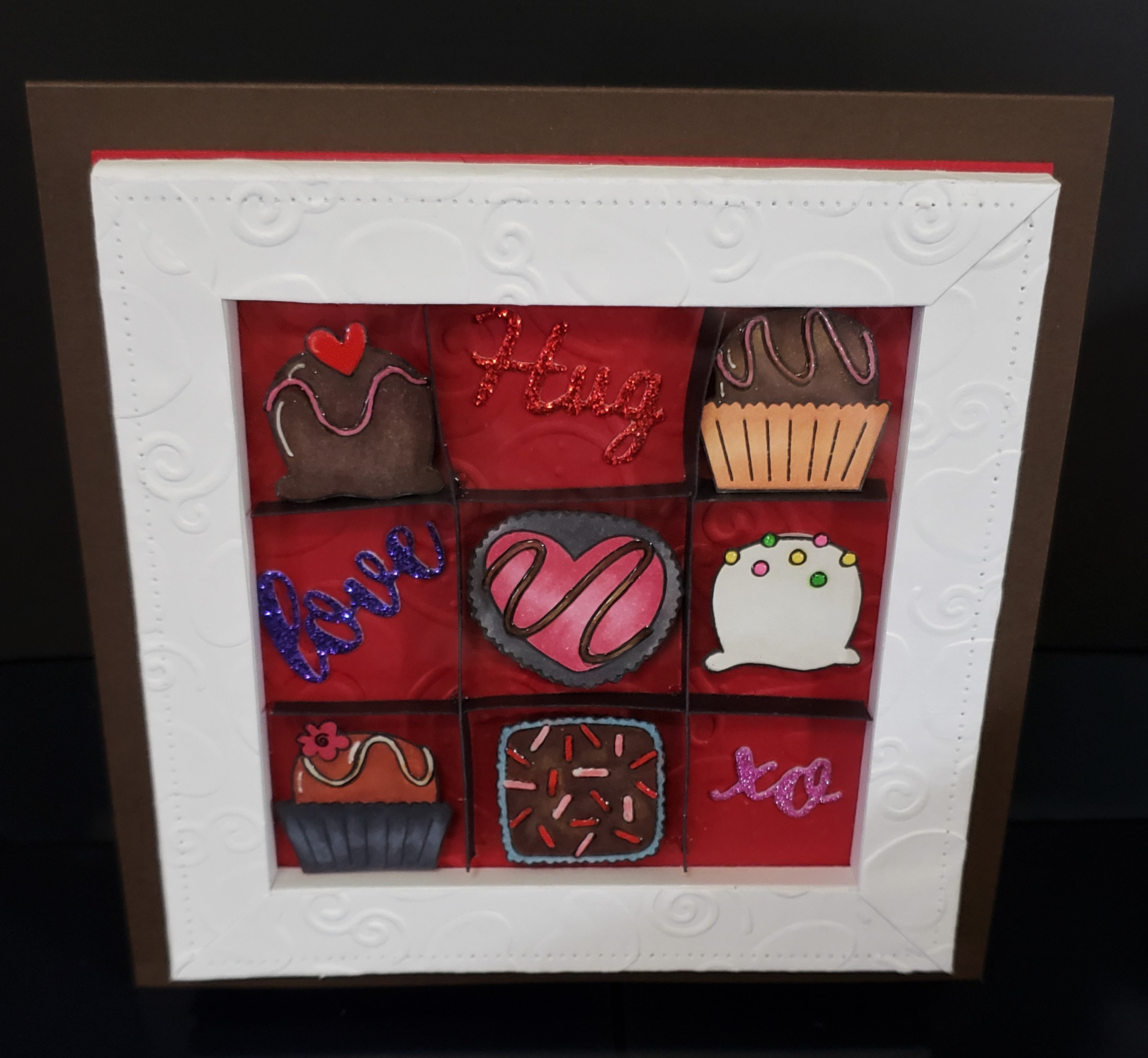 Box of Chocolates Handmade Card Etsy