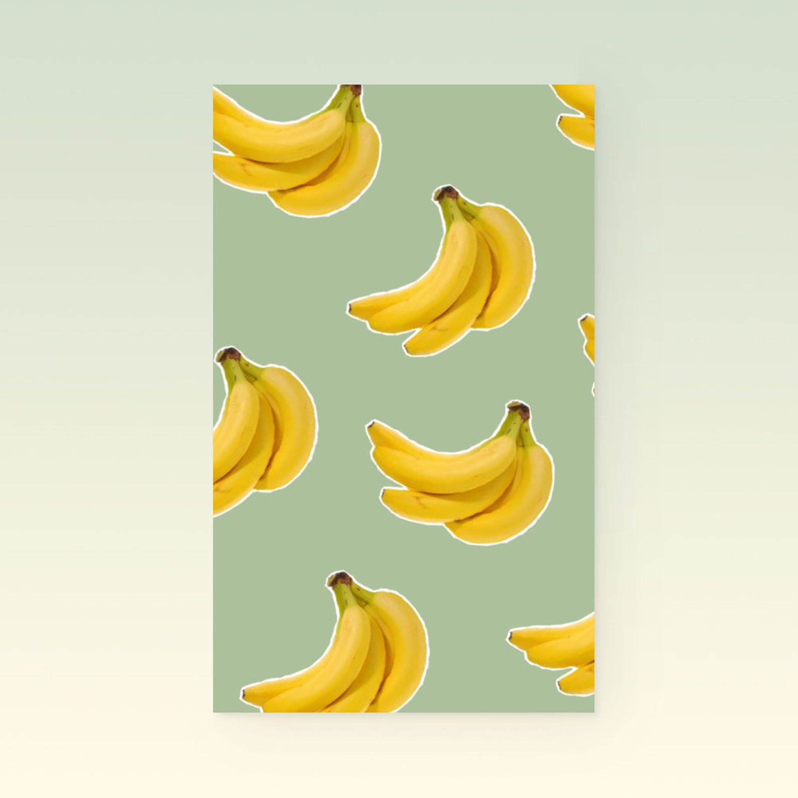 Business Cards 90x55mm Banana Print Pattern Customisable Etsy UK