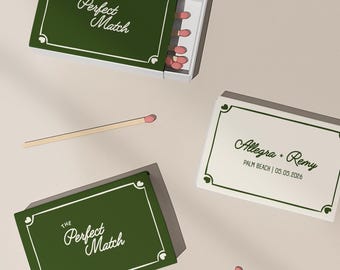 Personalisierte Hochzeit Streichholzschachtel Gefälligkeiten | Custom Art (Digitale Datei)
