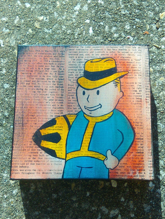 fallout vault boy painting