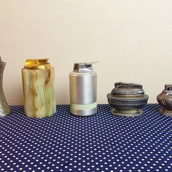 Collectible Table Lighters - Butane Ronson - Eclectic Furnishings - Made in USA - Vintage Home Decor - Smoker Present - Unique Birthday Gift