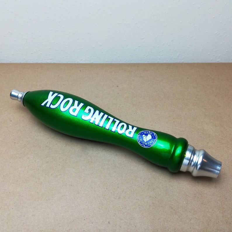 Single Beer Tap Handle | You Pick from Assorted Brands | Vintage Breweriana | Kegerator & Home Bar Decor Rolling Rock