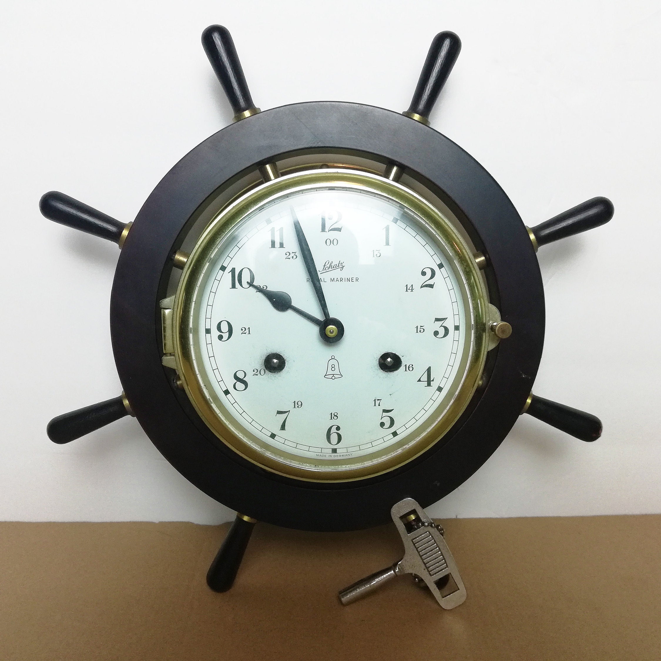 Schatz Royal Mariner Wind up Wall Clock Made in West Germany Housewarming Present Unique