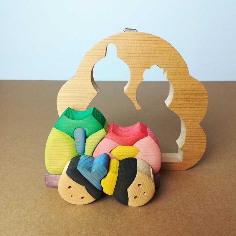 Rompecabezas Japonés Decoración de la pared asiática Etsy