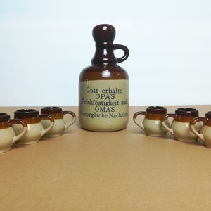 German Terracotta Set - Ceramic Decanter - Kitchen and Dining - Vintage Home Decor - Housewarming Gift - Unique Birthday Gift - Eco Friendly