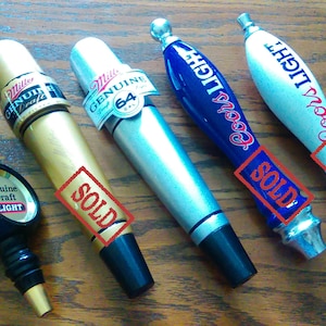Beer Tap Handles - Vintage Breweriana - Home Bar Accents - Man Cave Decor - DIY Craft Supplies - Beer Drinker Present - Unique Birthday Gift