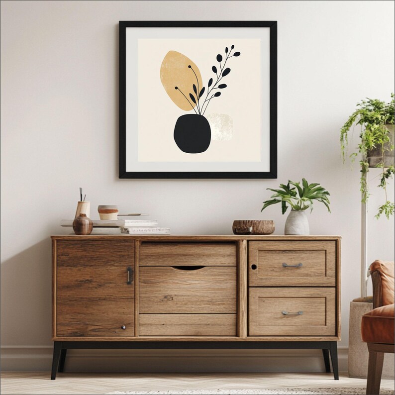 Floral Art Print Art, Minimalistic, Printed Wall Art, Trendy Home Décor