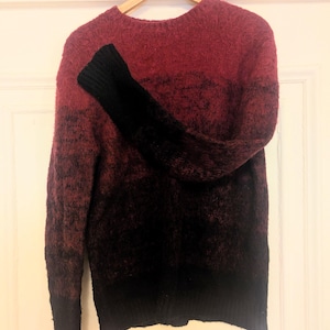 UK Imported TopMan Thick Fuzzy Knit Ombre Sweater (Unisex, Size M, Relaxed Fit)