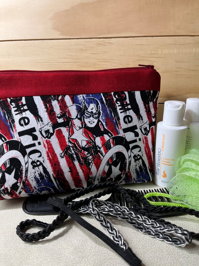 Marvel Captain America Cosmetic | Make Up | Travel Bag bild 1