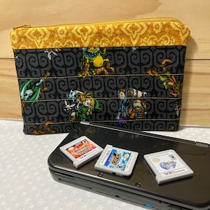 Nintendo 3DS XL or Switch Case: Legend of Zelda-Black and Gold