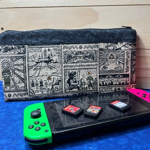 Nintendo 3DS XL | Switch Lite | Switch Case: Legend of Zelda/ Wind Waker Black Gold