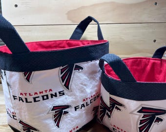 Basket ~ Organizer made with Atlanta Falcons Fabric