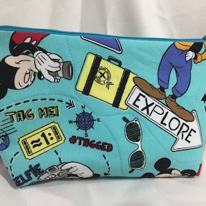 Mickey Mouse Explore Cosmetic | Make-Up | Travel | Accessory | All-Purpose Bag | Case | Pouch