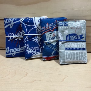 Portatarjetas de crédito / Portatarjetas de presentación / Billetera confeccionada con tela de Los Angeles Dodgers