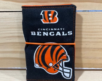 Credit Card |Business Card Holder | Wallet made with Cincinnati Bengals Fabric