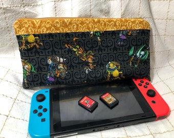 Nintendo 3DS XL or Switch Case: Legend of Zelda-black and