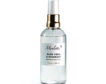 Aloe Vera & Rosemary Refreshing Mist. Handmade with only natural ingredients. 100 ml.