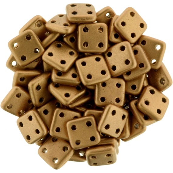 Metallic Bronze Copper Matte 25 3 x 10 mm Czechmates Beam