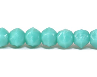 Czech Glass Beads - English Cut Beads - Turquoise - 3mm Beads - 100 Beads