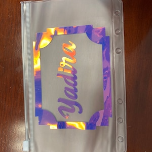 A6 l Cash Envelopes with labels l zippered pouch