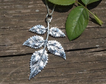 Big Leaf Pendant, Botanical Necklace, Nature Inspired Jewelry