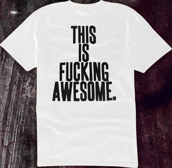 Chinese lettering t shirt fuck you