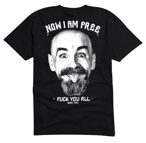 T-shirt Charles Charlie Manson Family Helter Skelter Hippie
