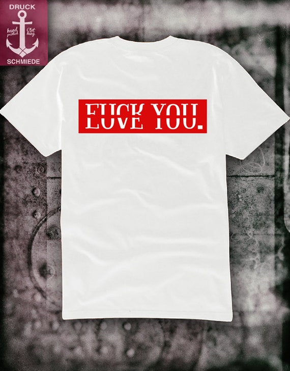 Chinese lettering t shirt fuck you