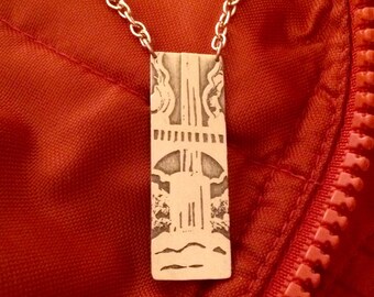 Multnomah Falls waterfall necklace