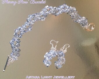 Shining Stars Crystal Swarovski Bracelet Marie Antoinette Elegant Silver Non Tarnish Clasp