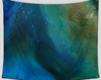 Teal blue brown | Etsy