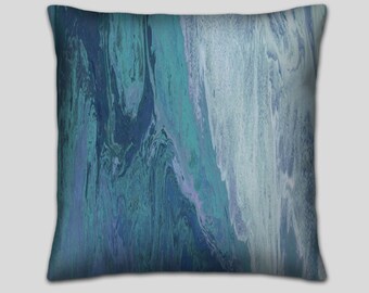 Abstract Navy And Red Throw Pillows For Couch Accent Small Etsy