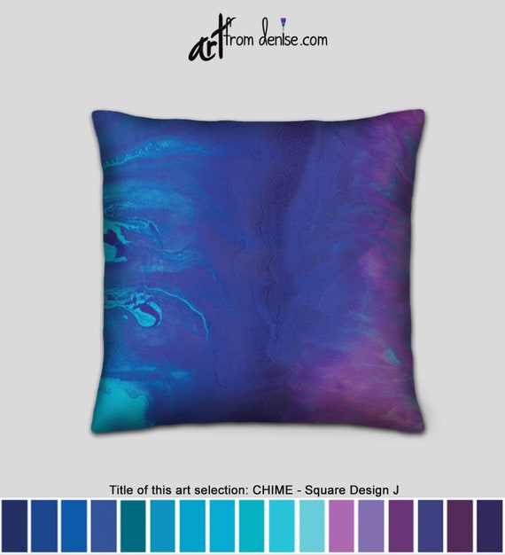 Blue Throw Pillow for Bed Decor, Large Couch Pillows Set, Decorative Accent  Pillow or Big Outdoor Sofa Cushions 